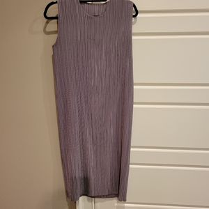 Pleated maternity midi dress - one size